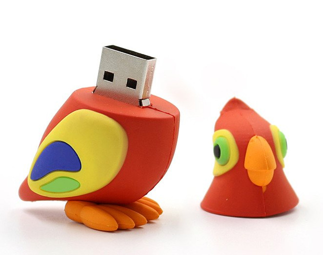 PENDRIVE USB SZYBKI FLASH DRIVE ULTRA PAMIĘĆ ZAWIESZKA PREZENT PAPUGA 64GB