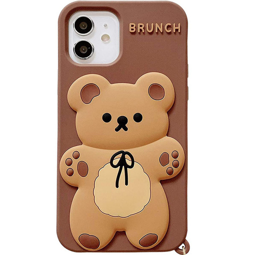 ETUI DO IPHONE 11 CASE OBUDOWA COVER POKROWIEC FUTERAŁ PLECKI BRUNCH MIŚ