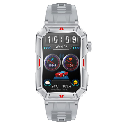 SMARTWATCH ZEGAREK SPORTOWY SMARTBAND AMOLED PULS OPASKA SPORTOWA DAMSKI PL CF26