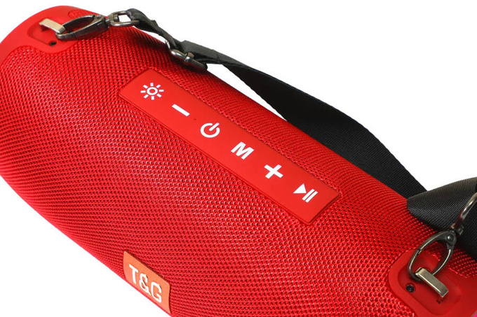 GŁOŚNIK BLUETOOTH PRZENOŚNY BEZPRZEWODOWY MOBILNY USB BOOMBOX RADIO LED MP3 TG322