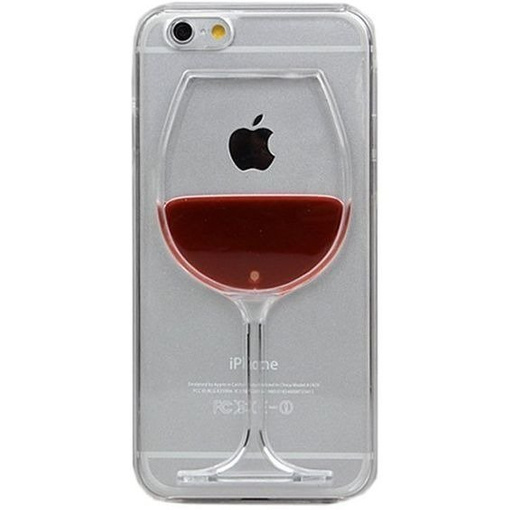 ETUI CASE Plastik iPhone 8 PLUS KIELISZEK WINA