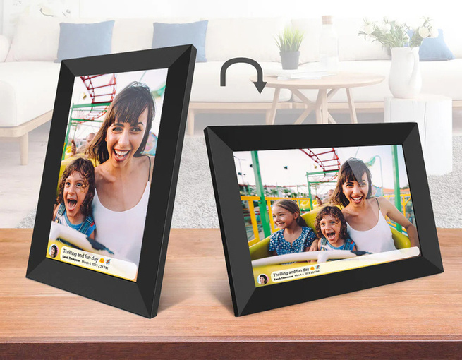 RAMKA CYFROWA NA ZDJĘCIA HD 10 CALI LED WIFI FOTORAMKA MUZYKA FILM PREZENT 