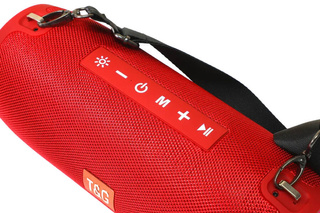 GŁOŚNIK BLUETOOTH PRZENOŚNY BEZPRZEWODOWY MOBILNY USB BOOMBOX RADIO LED MP3 TG322