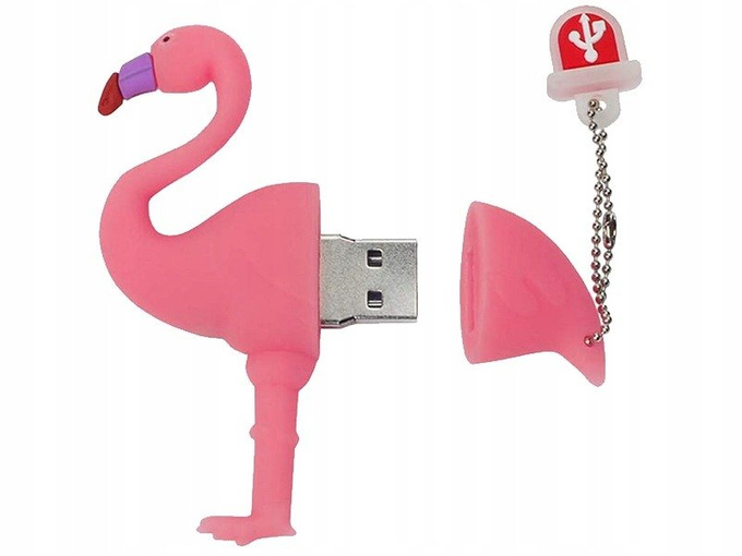 PENDRIVE USB SZYBKI FLASH DRIVE ULTRA PAMIĘĆ ZAWIESZKA PREZENT FLAMING 16GB