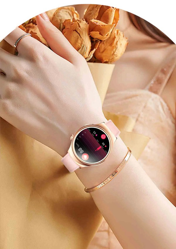 SMARTWATCH ZEGAREK WATCH DAMSKI MENU PL ROZMOWY AMOLED POWIADOMIENIA SPORT ET390