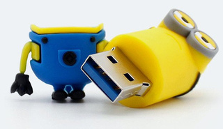 PENDRIVE USB SZYBKI FLASH DRIVE ULTRA PAMIĘĆ ZAWIESZKA PEN MINIONEK 64GB