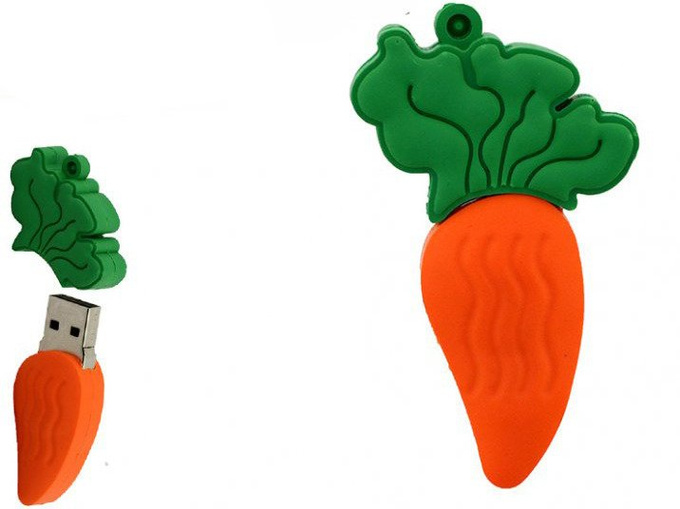 PENDRIVE USB SZYBKI FLASH DRIVE ULTRA PAMIĘĆ ZAWIESZKA PREZENT MARCHEW 16GB