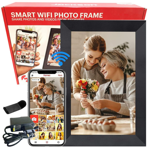 RAMKA CYFROWA NA ZDJĘCIA HD 10 CALI LED WIFI FOTORAMKA MUZYKA FILM PREZENT 