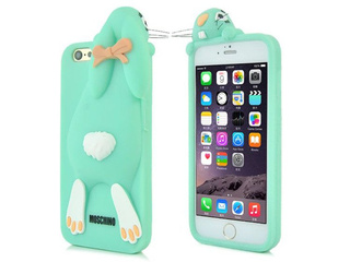 CASE ETUI FUTERAŁ SILIKON iPhone 7 MOSCHINO Królik