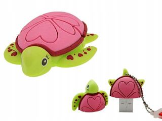 PENDRIVE USB SZYBKI FLASH DRIVE ULTRA PAMIĘĆ ZAWIESZKA PREZENT ŻÓŁW 16GB