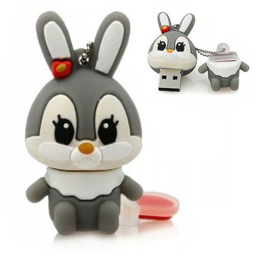 PENDRIVE USB SZYBKI FLASH DRIVE ULTRA PAMIĘĆ ZAWIESZKA PREZENT KRÓLIK 16GB