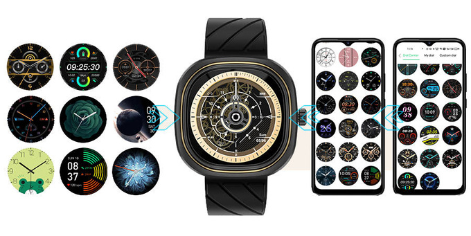 SMARTWATCH SMARTBAND ZEGAREK WODOODPORNY TLEN PULSOMETR KROKOMIERZ SEN DG ARES