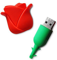 PENDRIVE USB SZYBKI FLASH DRIVE ULTRA PAMIĘĆ ZAWIESZKA PREZENT RÓŻA 64GB