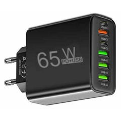 ŁADOWARKA SIECIOWA USB-C SZYBKA DO TELEFONU KOSTKA QUICK CHARGE 3.0 65W