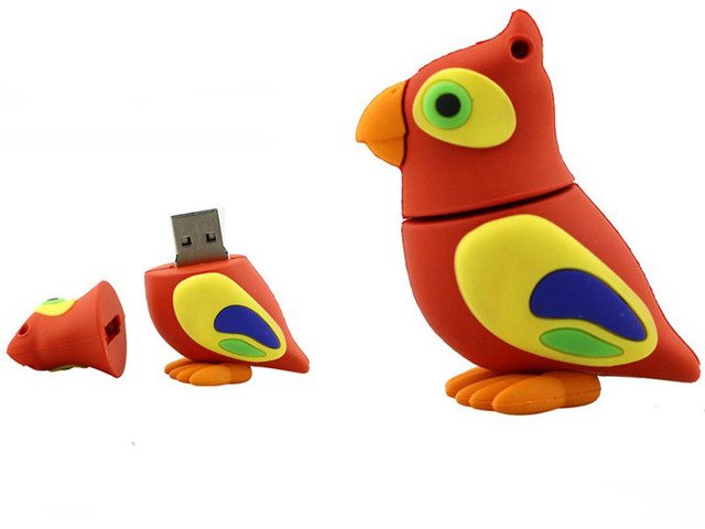 PENDRIVE PAPUGA Ptak ZWIERZĘ Prezent Flash USB 8GB