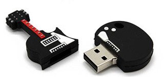 PENDRIVE USB SZYBKI FLASH DRIVE ULTRA PAMIĘĆ ZAWIESZKA PREZENT GITARA 32GB